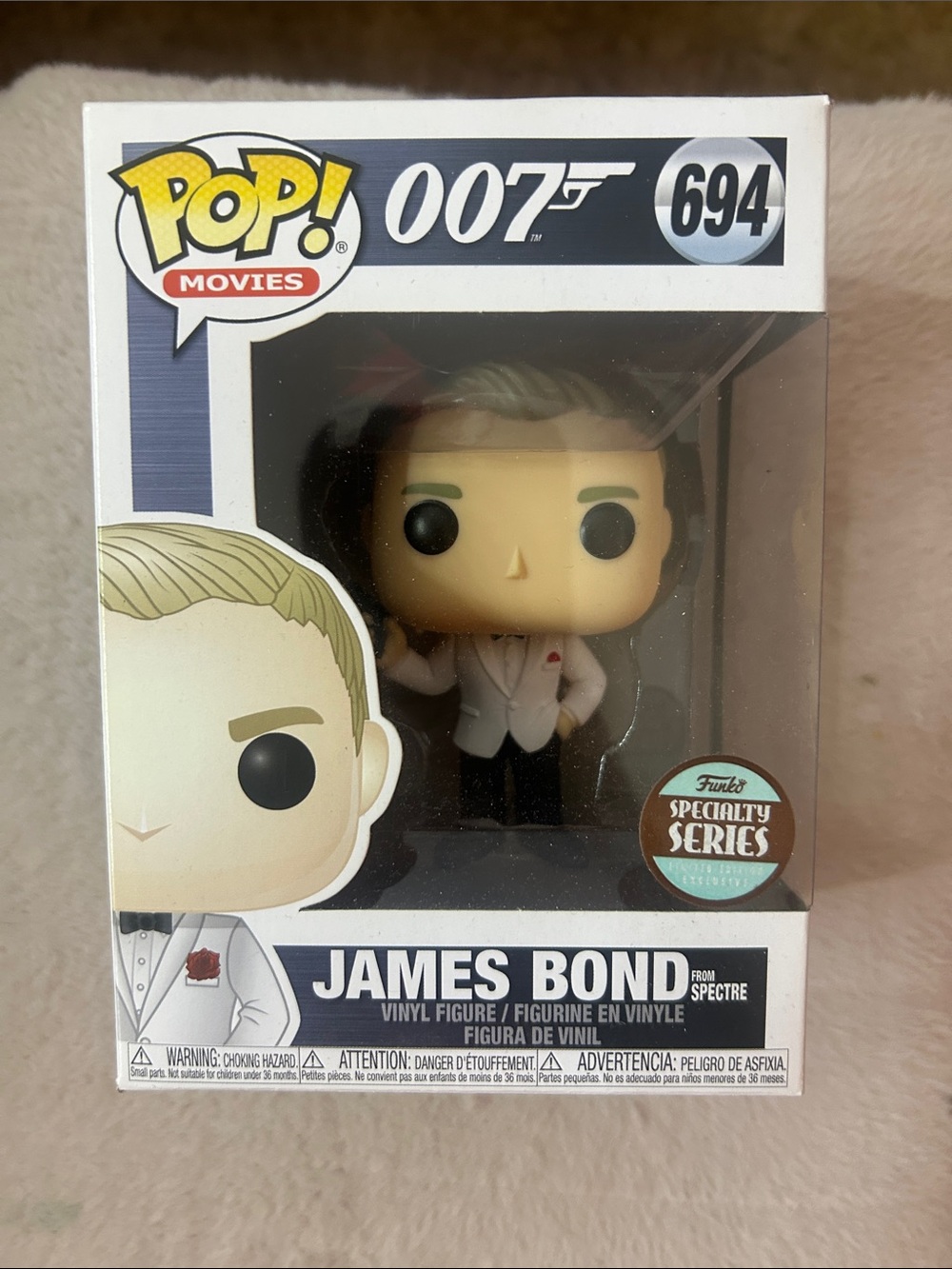 Funko James Bond Pop! Figure in White Jacket with Black Pants